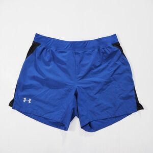 Under Armour HeatGear Shorts Mens Extra Large Blue Fitted Athletic Running Lined